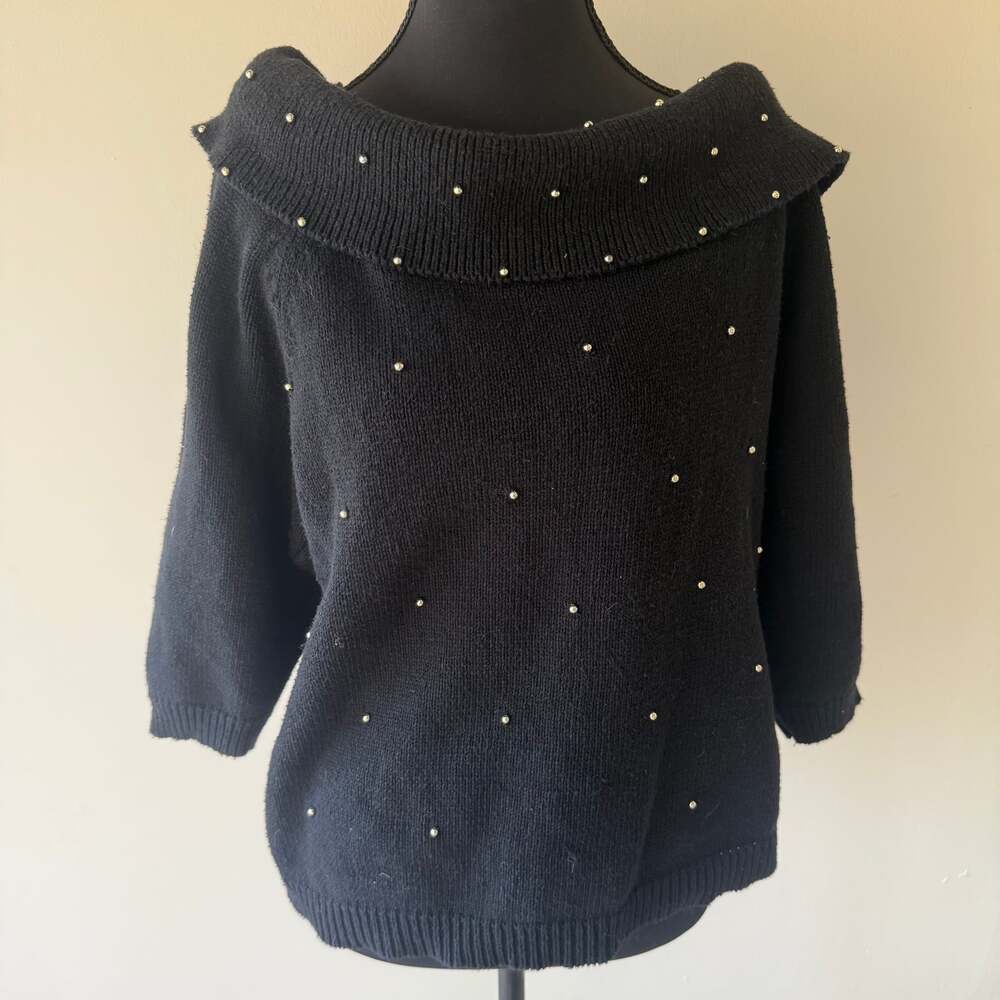 All Points Reference Point Black Off-Shoulder Met… - image 6